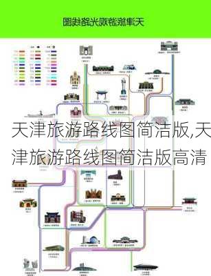 天津旅游路线图简洁版,天津旅游路线图简洁版高清-第3张图片-豌豆旅游网