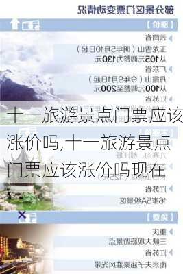 十一旅游景点门票应该涨价吗,十一旅游景点门票应该涨价吗现在