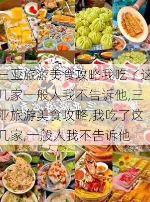 三亚旅游美食攻略我吃了这几家一般人我不告诉他,三亚旅游美食攻略,我吃了这几家,一般人我不告诉他-第2张图片-豌豆旅游网