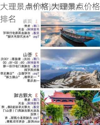 大理景点价格,大理景点价格排名-第2张图片-豌豆旅游网