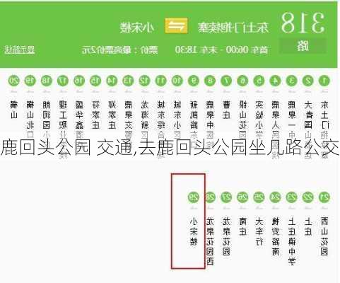 鹿回头公园 交通,去鹿回头公园坐几路公交-第2张图片-豌豆旅游网