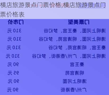 横店旅游景点门票价格,横店旅游景点门票价格表-第2张图片-豌豆旅游网