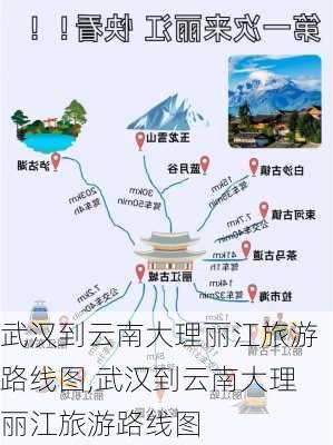 武汉到云南大理丽江旅游路线图,武汉到云南大理丽江旅游路线图-第1张图片-豌豆旅游网